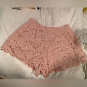 Revolve shorts. pink rose print worn 4 times condition 9/10